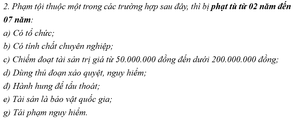 Quy định về tội trộm cắp tài sản