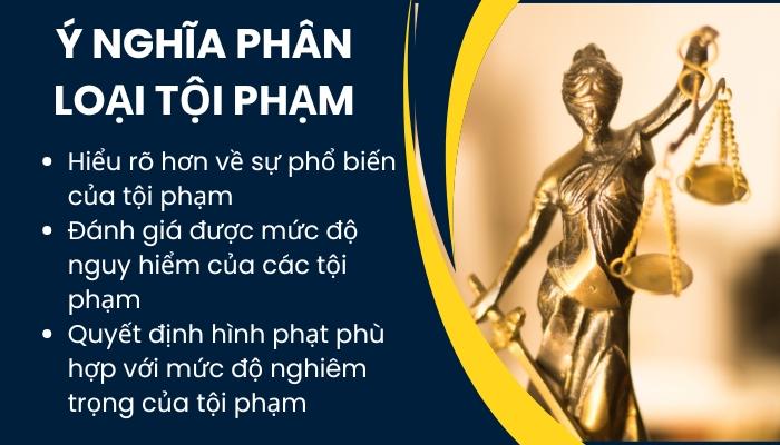 Ý nghĩa của việc phân loại tội phạm