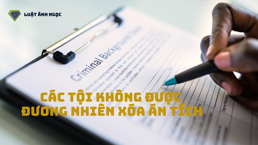 Các Tội Không Được Xóa Án Tích Theo Quy Định Của Pháp Luật