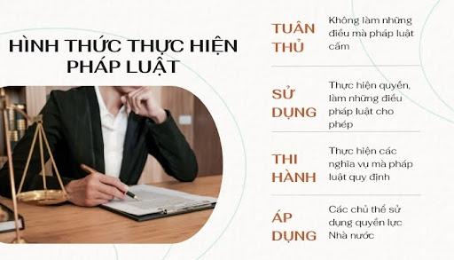 4 hình thức thực hiện pháp luật