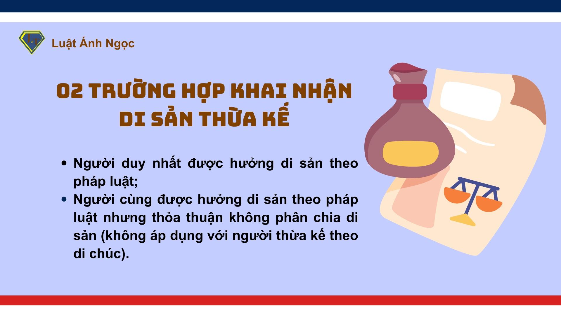 02 trường hợp khai nhận di sản thừa kế