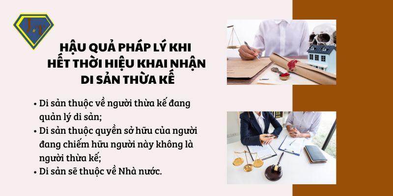 Hậu quả pháp lý khi hết thời hiệu khai nhận di sản thừa kế