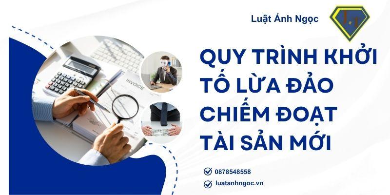Quy trình khởi tố lừa đảo chiếm đoạt tài sản