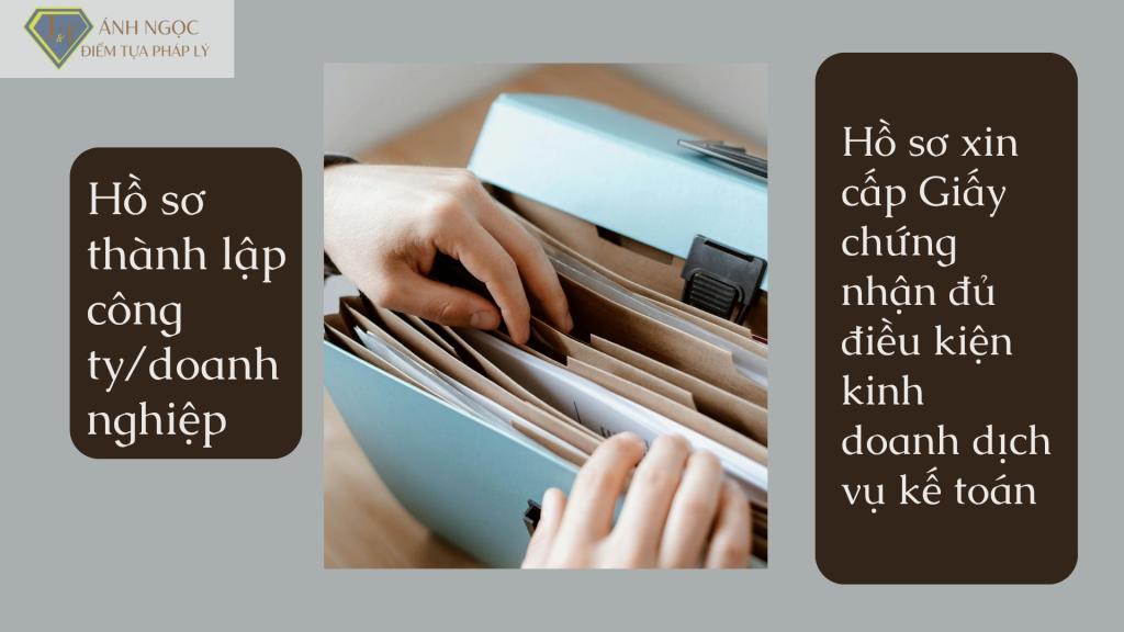 Hồ sơ cần thiết thành lập công ty kinh doanh dịch vụ kế toán