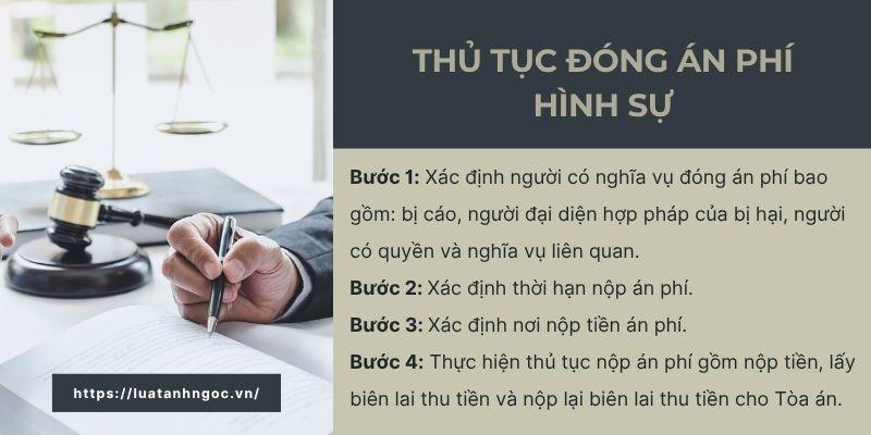 Thủ tục đóng án phí hình sự Thủ tục đóng án phí hình sự