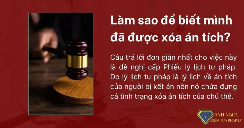 Làm sao để biết mình đã được xóa án tích? Làm sao để biết mình đã được xóa án tích?