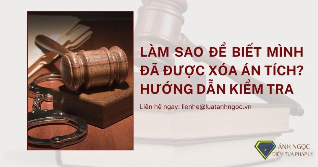 Làm sao để biết mình đã được xóa án tích? Hướng dẫn kiểm tra