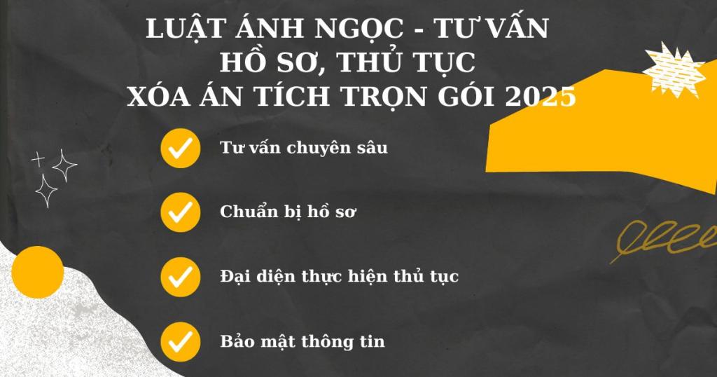 Tư vấn hồ sơ, thủ tục xoá án tích trọn đời với Luật Ánh Ngọc