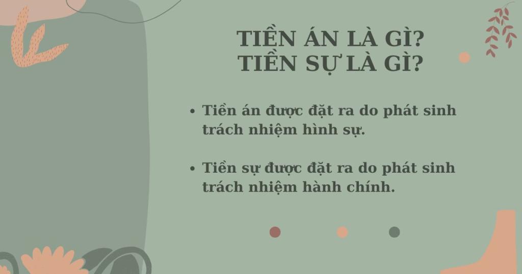 Tiền án là gì? Tiền sự là gì?
