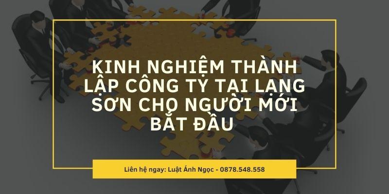 Thành lập công ty tại lạng sơn