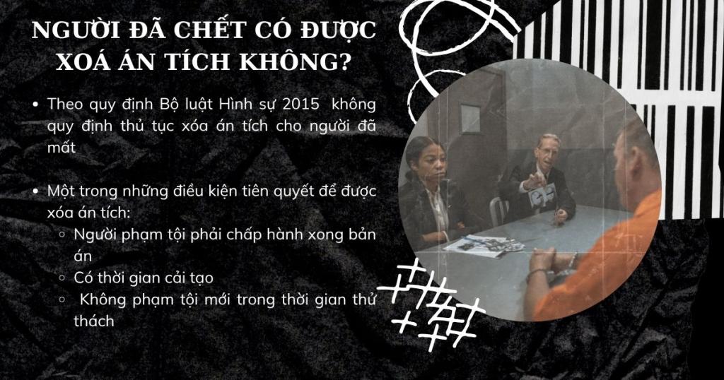 Người đã chết có được xoá án tích không?