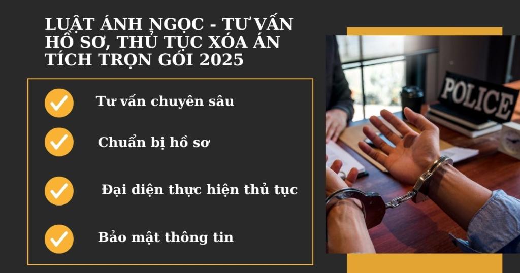 Tư vấn hồ sơ, thủ tục xoá án tích trọn gói với Luật Ánh Ngọc