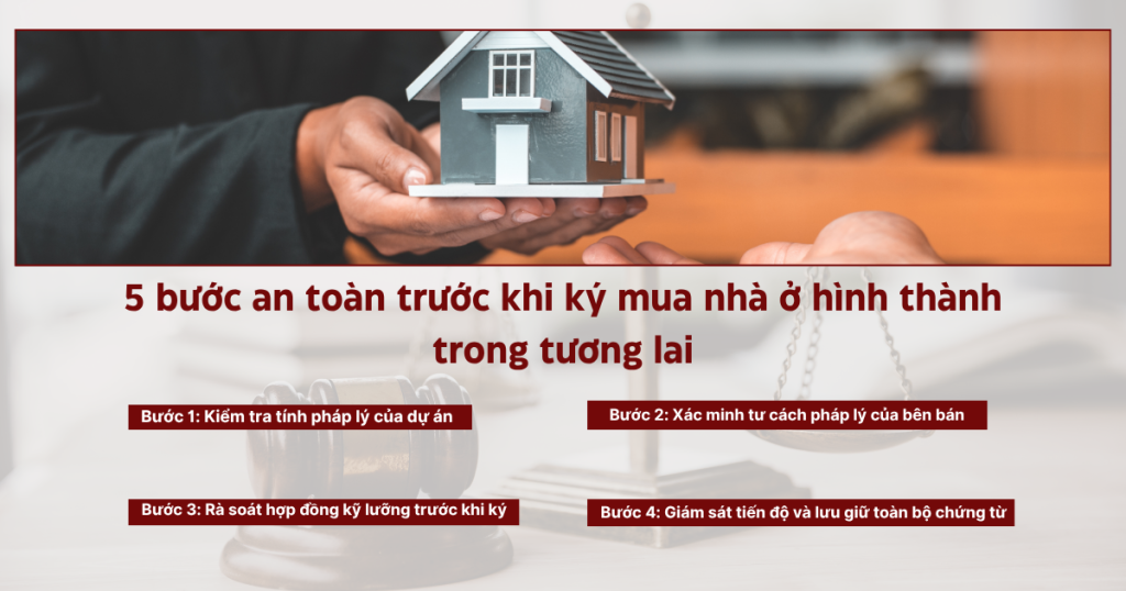 Các bước tránh rủi ro khi mua nhà ở hình thành trong tương lai
