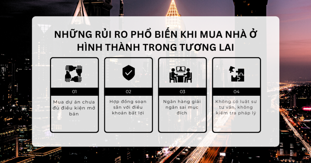 Những rủi ro phổ biến khi mua nhà ở hình thành trong tương lai