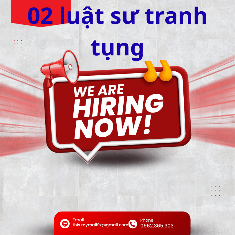 Tuyển dụng 02 luật sư