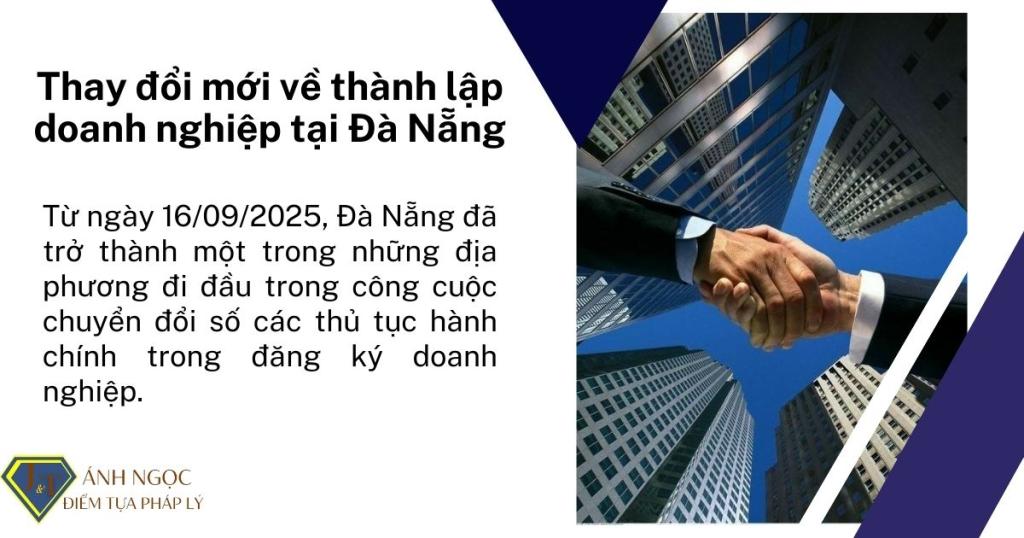 Thay đổi mới về thành lập doanh nghiệp tại Đà Nẵng
