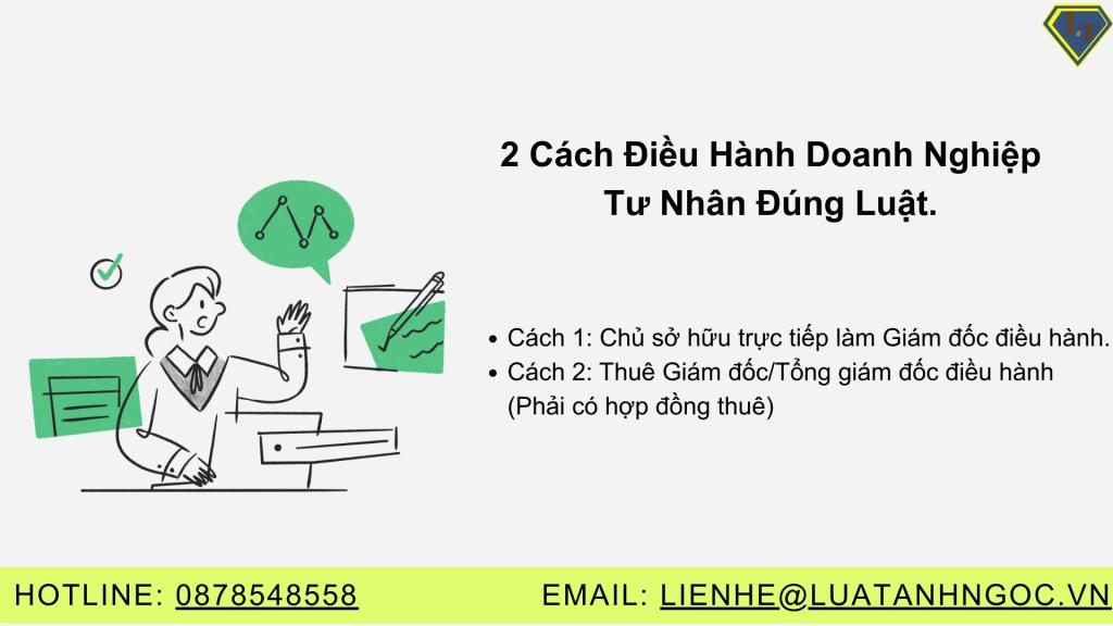 02 cách điều hành doanh nghiệp tư nhân đúng theo quy định pháp luật