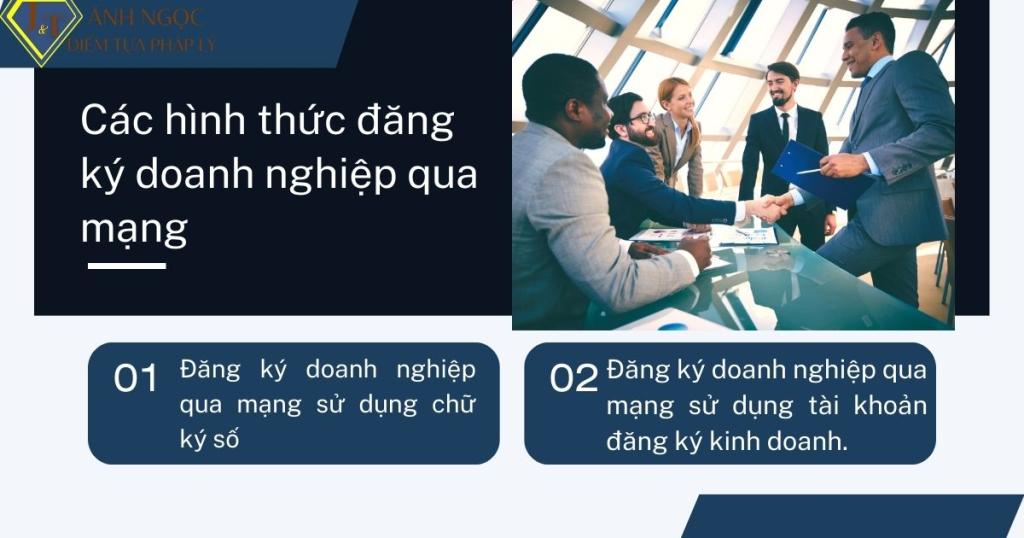 Các hình thức đăng ký doanh nghiệp qua mạng