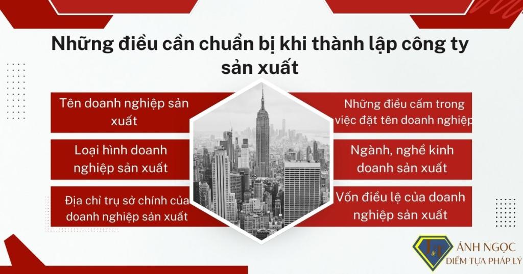 Những điều cần chuẩn bị khi thành lập doanh nghiệp sản xuất