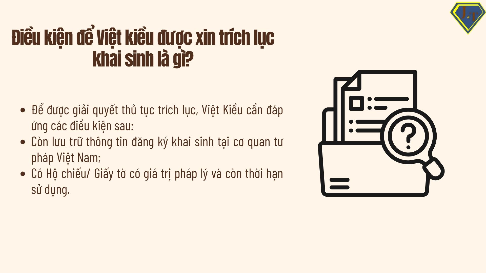 Khi nào thì Việt Kiều cần xin trích lục khai sinh