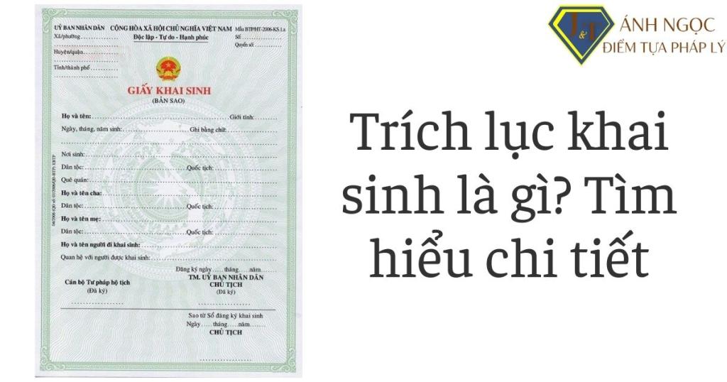 Trích lục khai sinh