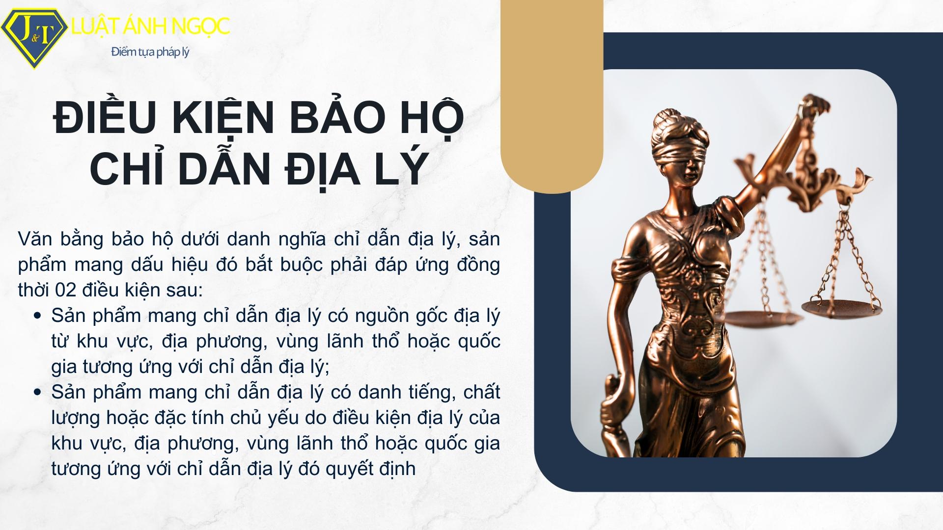 Điều kiện bảo hộ chỉ dẫn địa lý
