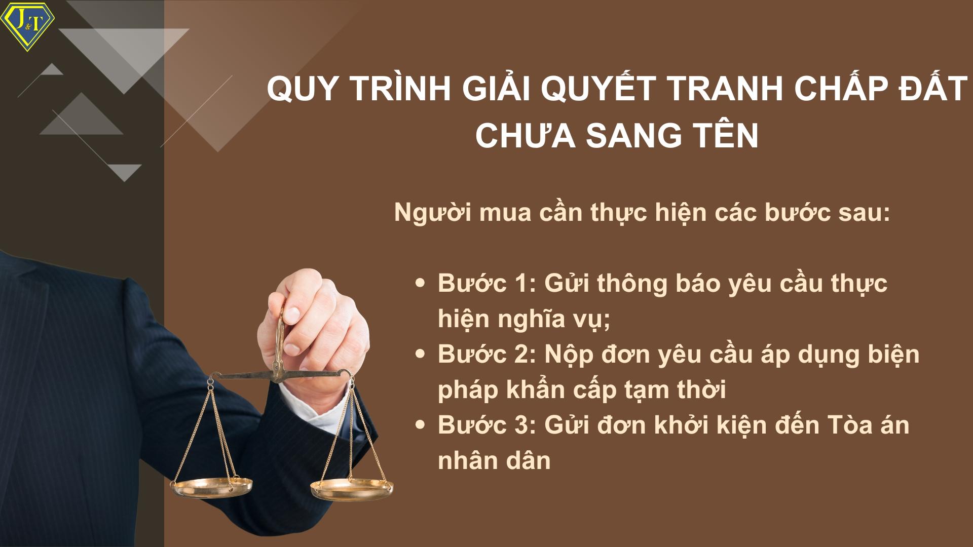 Các bước giải quyết đất chưa sang tên