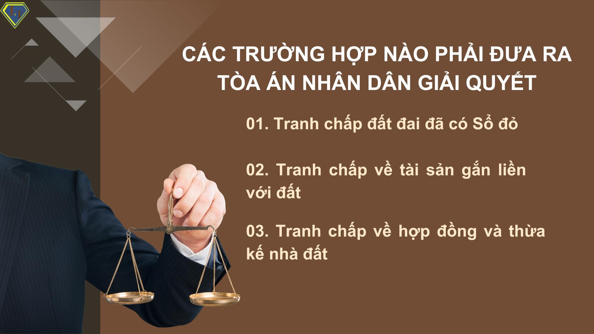 Các trường hợp tranh chấp đất được Tòa án giải quyết