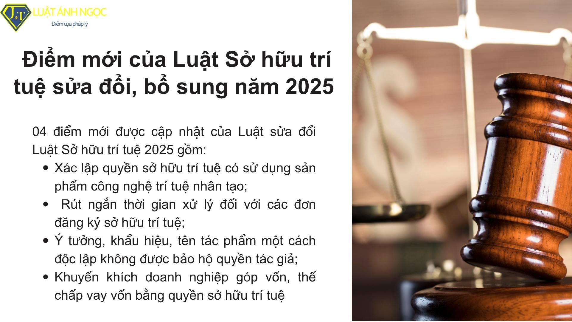04 điểm mới được cập nhật của Luật Sở hữu trí tuệ 2025