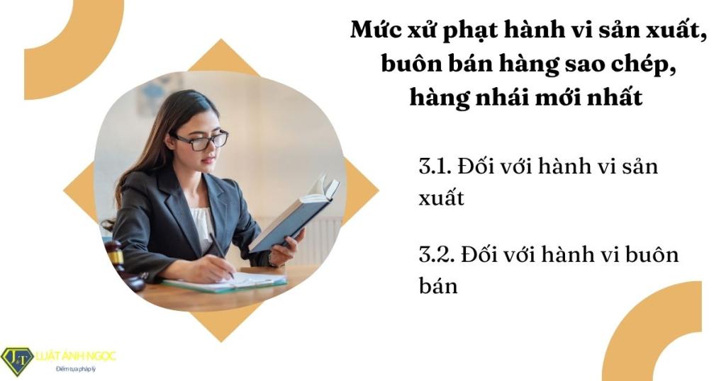 Mức xử phạt hành vi sản xuất, buôn bán hàng sao chép, hàng nhái mới nhất 