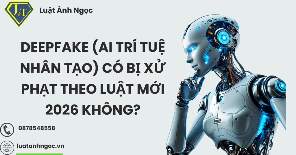 Deepfake (AI trí tuệ nhân tạo) có bị xử phạt theo luật mới 2026 không