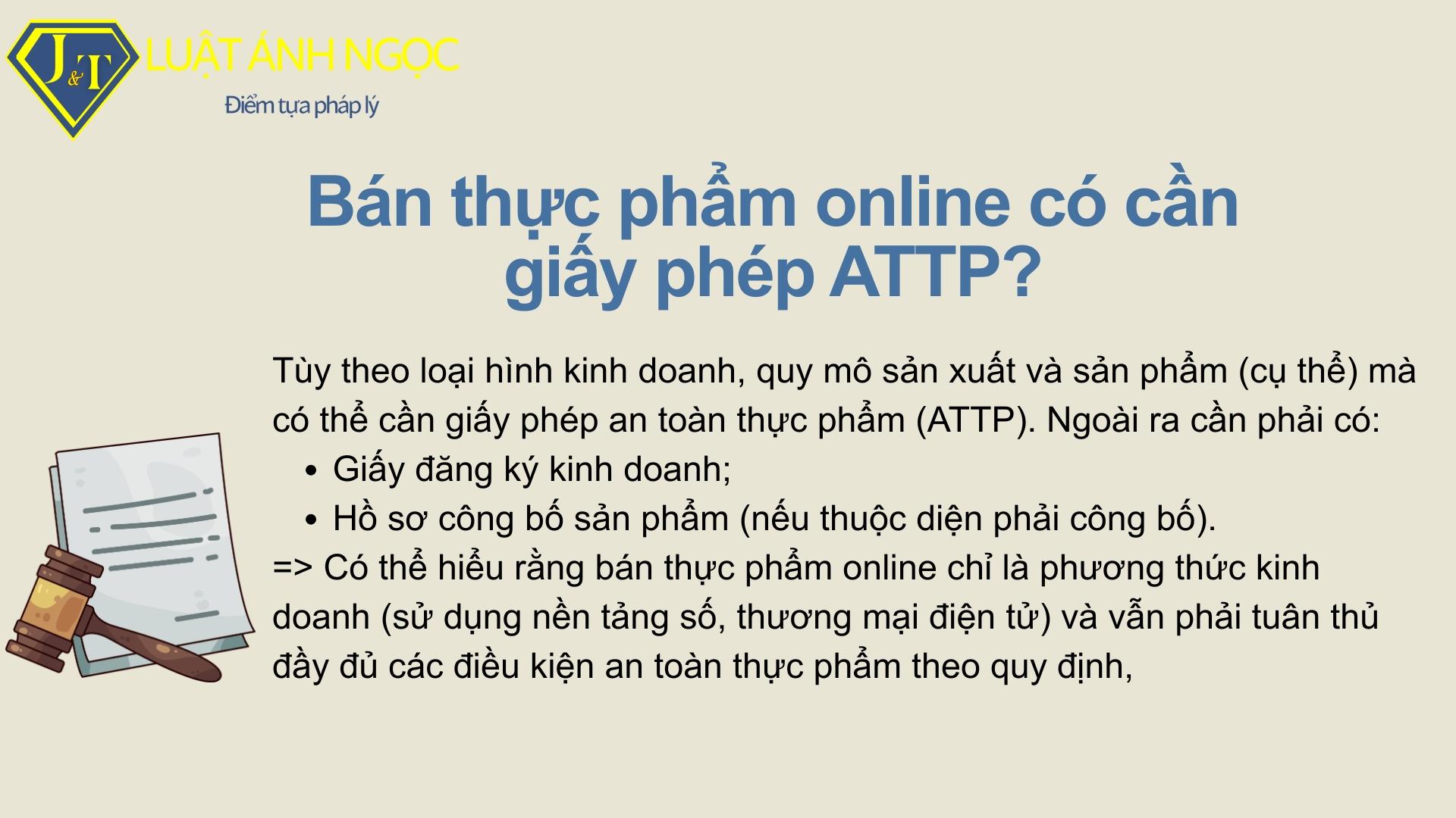Kinh doanh thực phẩm online có cần đến giấy phép an toàn vệ sinh thực phẩm không