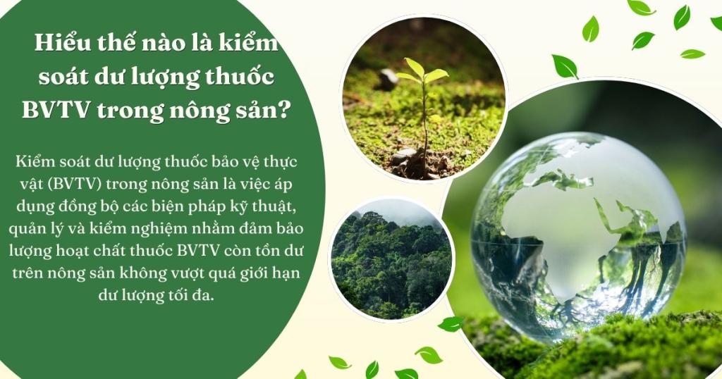 Hiểu thế nào là kiểm soát dư lượng thuốc BVTV trong nông sản?